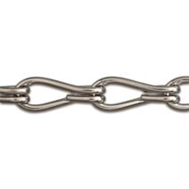 Chaîne non soudée maille double torsion acier nickelé 5 kg ∅ 1,5 mm L.2,5 m - CHAPUIS