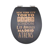 Abattant WC Diplomat déclipsable City bois compressé - WIRQUIN