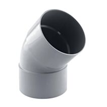 coude gouttière 45° ff pvc 80 gris - INTERPLAST