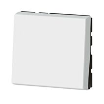 Interrupteur Mosaic Témoin Easy LED Composable + Voyant 10A Blanc 2 Modules