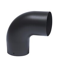 Coude 90° noir mat émaille Ø180 - TEN