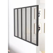Poteau aluminium terminaison verrière atelier noir H.108cm - OPTIMUM