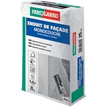 Enduit monocouche gris G50 25kg - PAREXLANKO