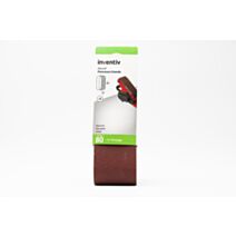 2 bandes abrasif ponceuse à bande 75x457mm Grain 80 - INVENTIV