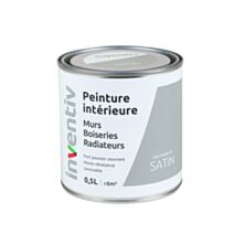 Peinture Murs Boiseries Radiateurs satin 0,5L gris perle 2 - INVENTIV