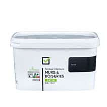 Peinture intérieure satin 2,5L Noir A5