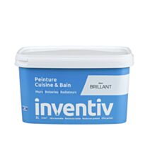 Peinture Cuisine&bain brillant 2L blanc - INVENTIV