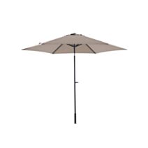 Parasol droit Solia Ø3m Taupe - INVENTIV