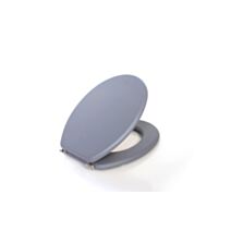 Abattant WC bois MDF LEA gris mat - INVENTIV