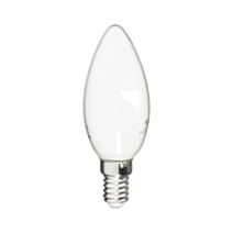 3 ampoules Filament LED Flamme Opaque E14 470Lm 40W 4000K Blanc neutre - INVENTIV