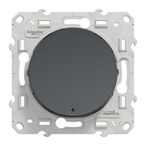 Interrupteur va-et-vient lumineux Odace anthracite - SCHNEIDER ELECTRIC