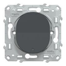 Interrupteur lumineux à assembler Ovalis anthracite - SCHNEIDER ELECTRIC