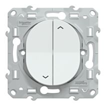 Interrupteur volet roulant à assembler Ovalis blanc - SCHNEIDER ELECTRIC
