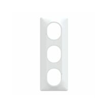 Plaque triple verticale Ovalis blanc - SCHNEIDER ELECTRIC