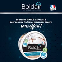 Désodorisant destructeur odeurs fleurs coton 300 g - BOLDAIR