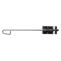 Verrou baïonnette + gâche attachée Ø15,5mm 6,7x50cm noir - ALBERTS
