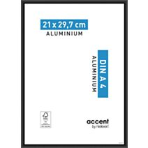 Cadre photo Accent Aluminium Noir 21x29,7cm - NIELSEN