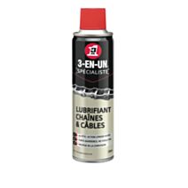 Lubrifiant chaînes & câbles 3-EN-UN 250ml