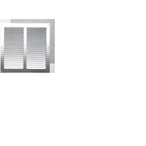 GRILLE ALUMINIUM ARGENTÉ  À VISSER 