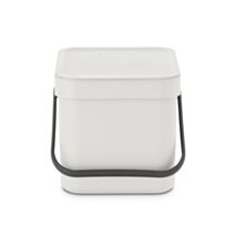 Poubelle de Cuisine Sort & Go 6L Gris Clair - BRABANTIA